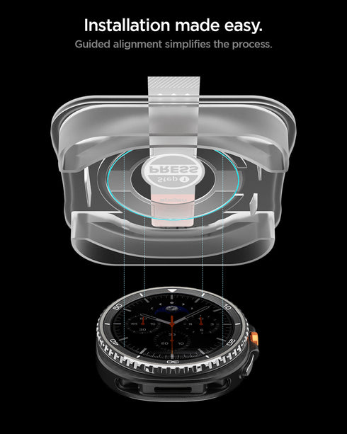 Spigen Galaxy Watch 8 Classic (46mm) Screen Protector GLAS.tR EZ Fit